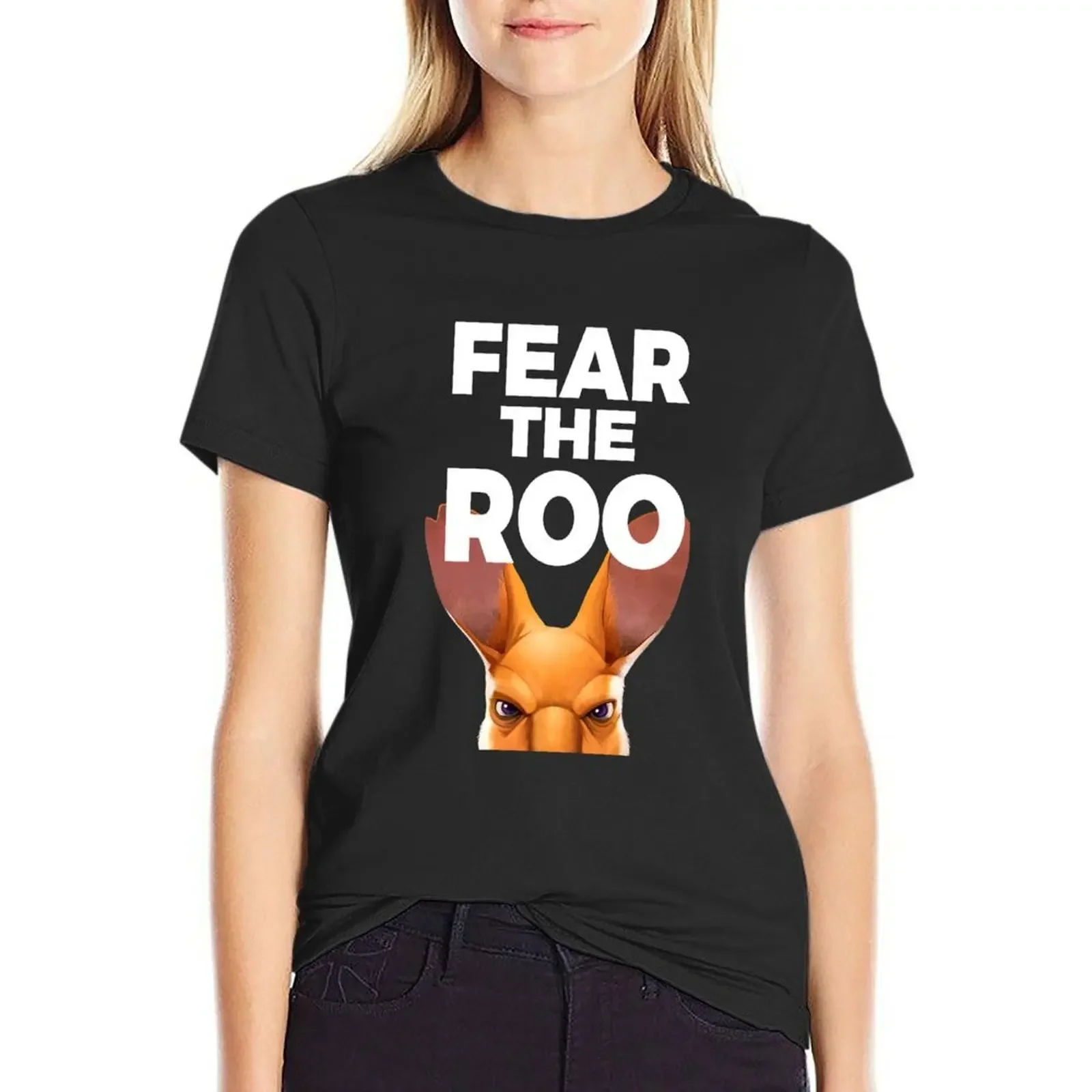 Fear the Roo white font T-Shirt heavyweights anime clothes vintage clothes ariat shirts for Women
Fear the Roo white font T-Shirt heavyweights anime clothes vintage clothes ariat shirts for Women