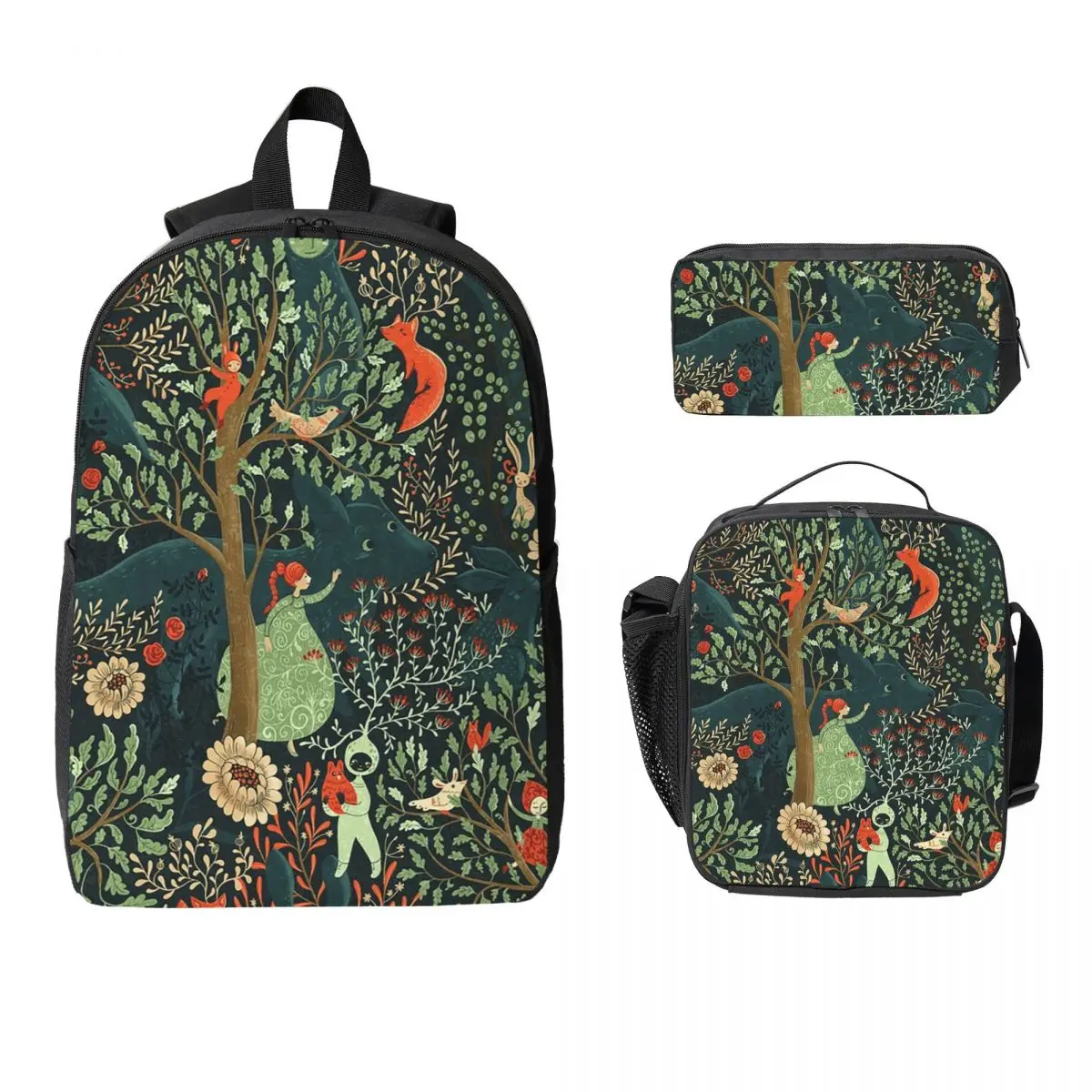 Whimsical Wonderland Backpack Boys Girls BookBag School Bag Laptop Shoulder Bags 3ps Insulated Lunch Bag Pencil Case
Whimsical Wonderland Backpack Boys Girls BookBag School Bag Laptop Shoulder Bags 3ps Insulated Lunch Bag Pencil Case