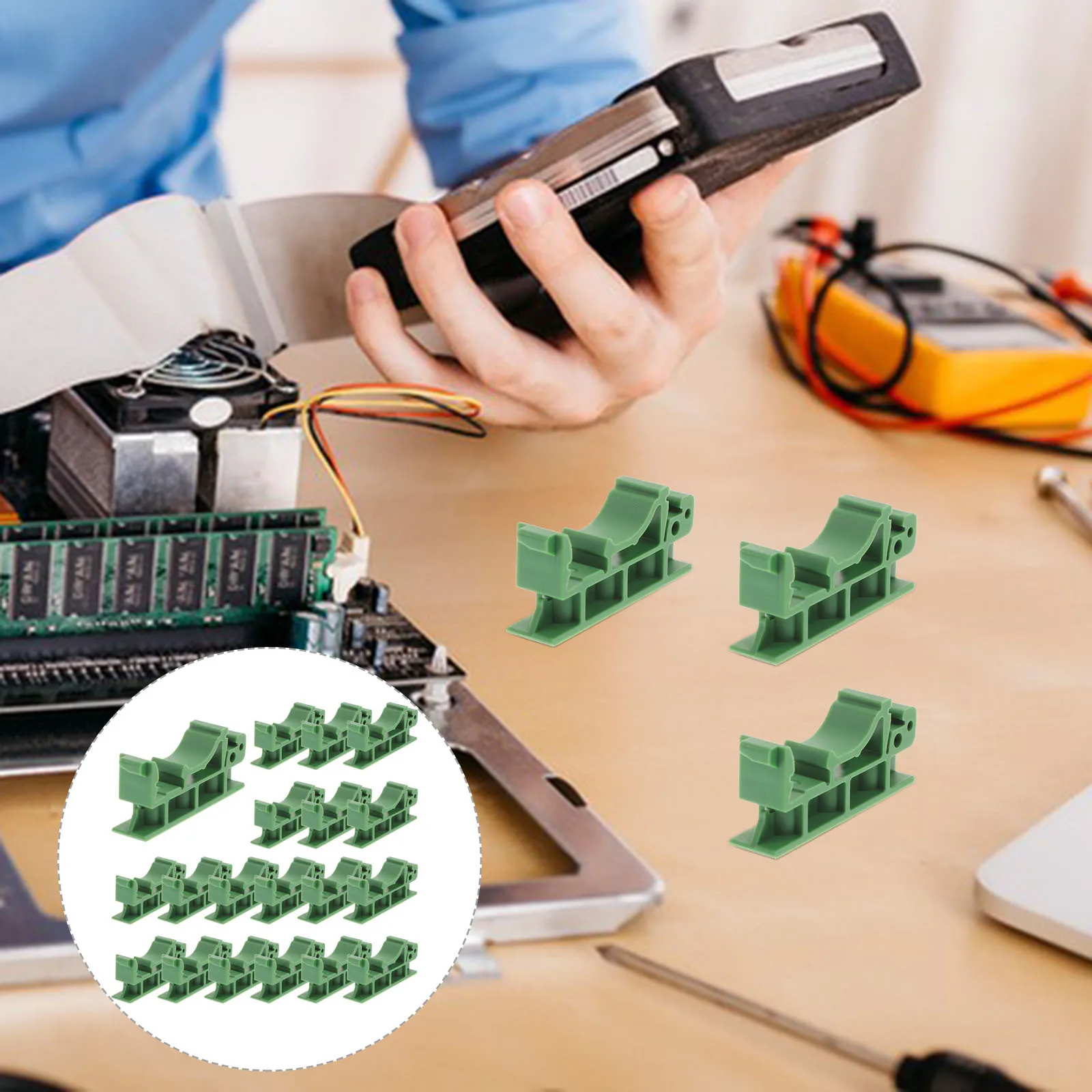 20 Pcs DIN Rail Base Accessories Mounting Clips Connector Connectors Circuit Board Adapter Terminal Hardware
20 Pcs DIN Rail Base Accessories Mounting Clips Connector Connectors Circuit Board Adapter Terminal Hardware