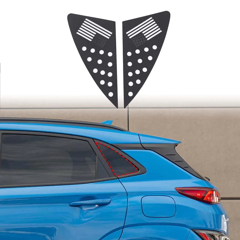 Алюминиевый сплав черного цвета для Hyundai KONA 2017-2022, защитная наклейка на заднее стекло автомобиля, декоративная наклейка, автомобильные аксессуары
Алюминиевый сплав черного цвета для Hyundai KONA 2017-2022, защитная наклейка на заднее стекло автомобиля, декоративная наклейка, автомобильные аксессуары