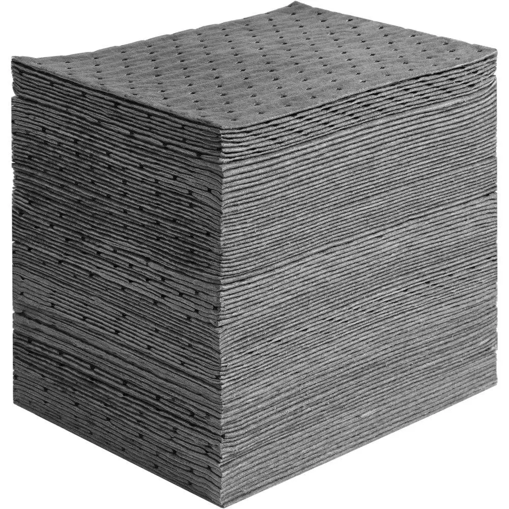 Absorbent Pads for oil Water & Liquids, Polypropylene 13x10 Mat, 12 Gallon Capacity, Pack of 100
Absorbent Pads for oil Water & Liquids, Polypropylene 13x10 Mat, 12 Gallon Capacity, Pack of 100