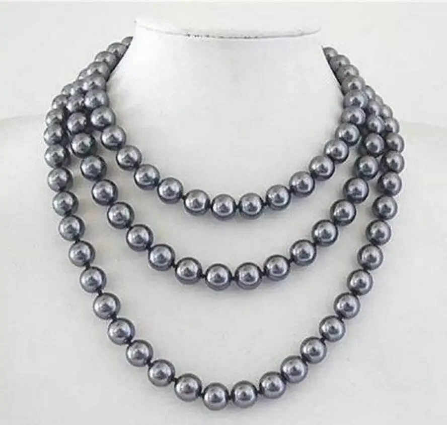 Long Beautiful 8mm South Sea Grey Shell Pearl Necklace 50'' AAA style Fine Noble real Natural
Long Beautiful 8mm South Sea Grey Shell Pearl Necklace 50'' AAA style Fine Noble real Natural