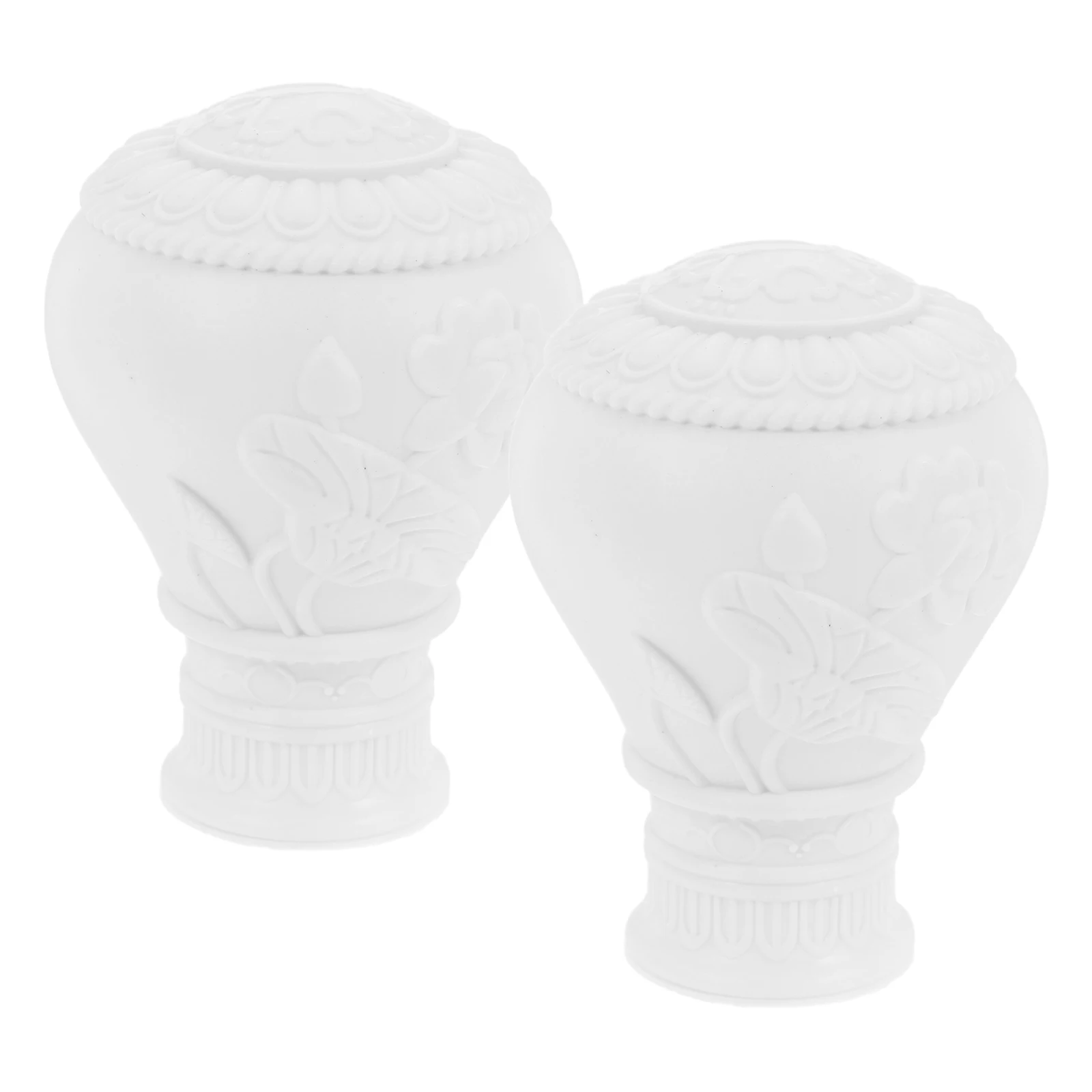2 Pcs Curtain Pole Headgear Rod Finials Replacement Rods Cap Only Ends Decorative Fitting Plastic for Windows
2 Pcs Curtain Pole Headgear Rod Finials Replacement Rods Cap Only Ends Decorative Fitting Plastic for Windows