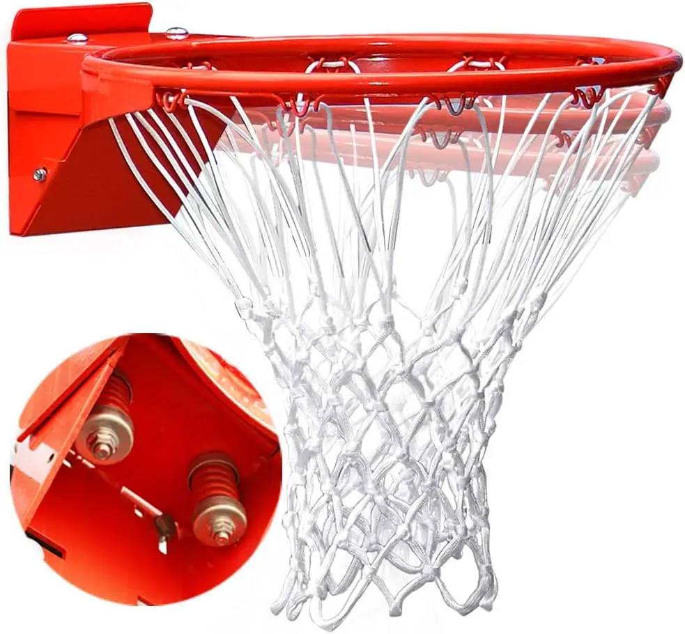 180° Breakaway Basketball Rim, 18" Flex Goal, Heavy Duty 5/8" Steel, Fits 5"x5", 5"x4", 4"x3", 5"x3"
180° Breakaway Basketball Rim, 18" Flex Goal, Heavy Duty 5/8" Steel, Fits 5"x5", 5"x4", 4"x3", 5"x3"