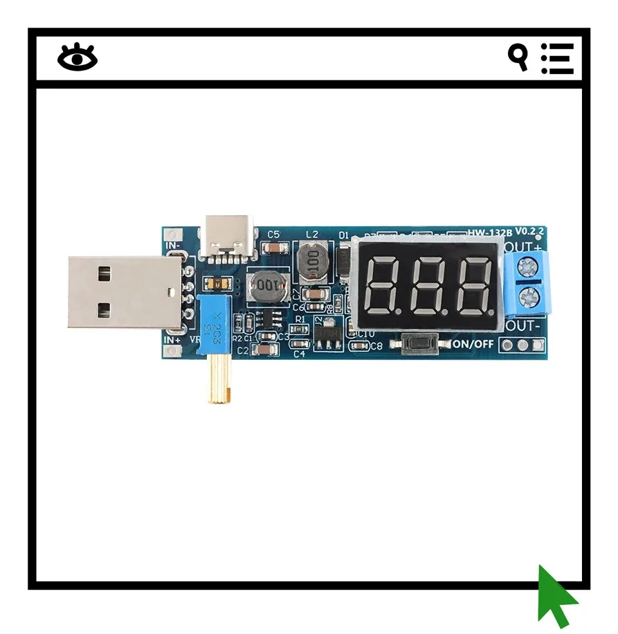 2PCS HW-132B desktop boost power module original 9V/1.2V/25V adjustable voltage
2PCS HW-132B desktop boost power module original 9V/1.2V/25V adjustable voltage