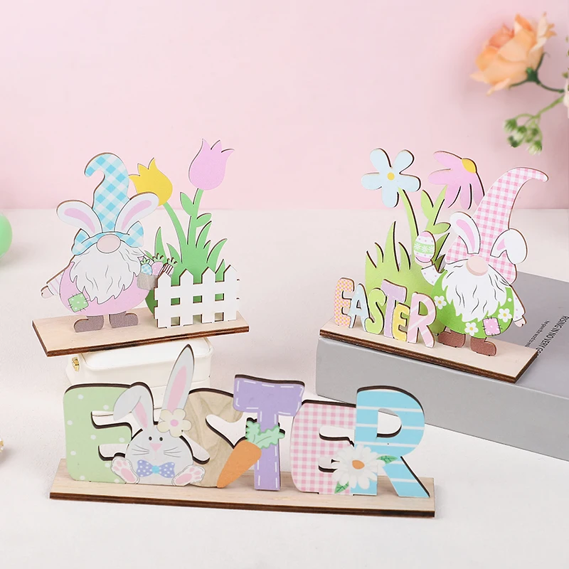 Easter wooden cute gnome rabbits letter craft desktop ornaments spring home dining room table party gifts decoration Supplies
Easter wooden cute gnome rabbits letter craft desktop ornaments spring home dining room table party gifts decoration Supplies