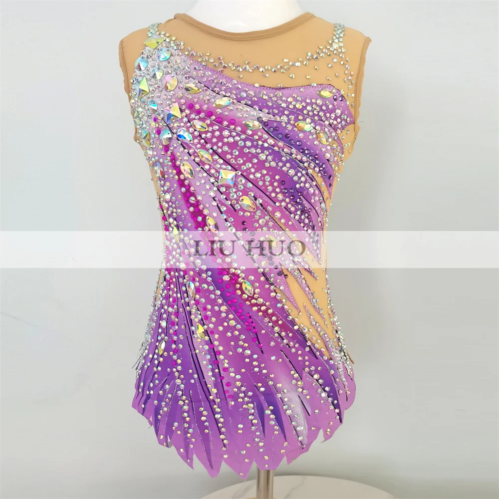 LIUHUO Women Rhythmic Gymnastics Leotards Girls Performance Suit Artistic Ice Skating Dress Dance Competition Sleeveless Purple
LIUHUO Women Rhythmic Gymnastics Leotards Girls Performance Suit Artistic Ice Skating Dress Dance Competition Sleeveless Purple