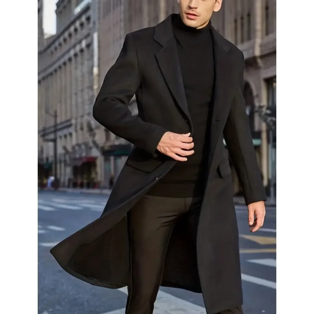 Plus Size Solid Color Comfortable Casual Autumn/winter Business Men's Semi Formal Single Breasted Lapel Jacket Coat Men Winter
Plus Size Solid Color Comfortable Casual Autumn/winter Business Men's Semi Formal Single Breasted Lapel Jacket Coat Men Winter