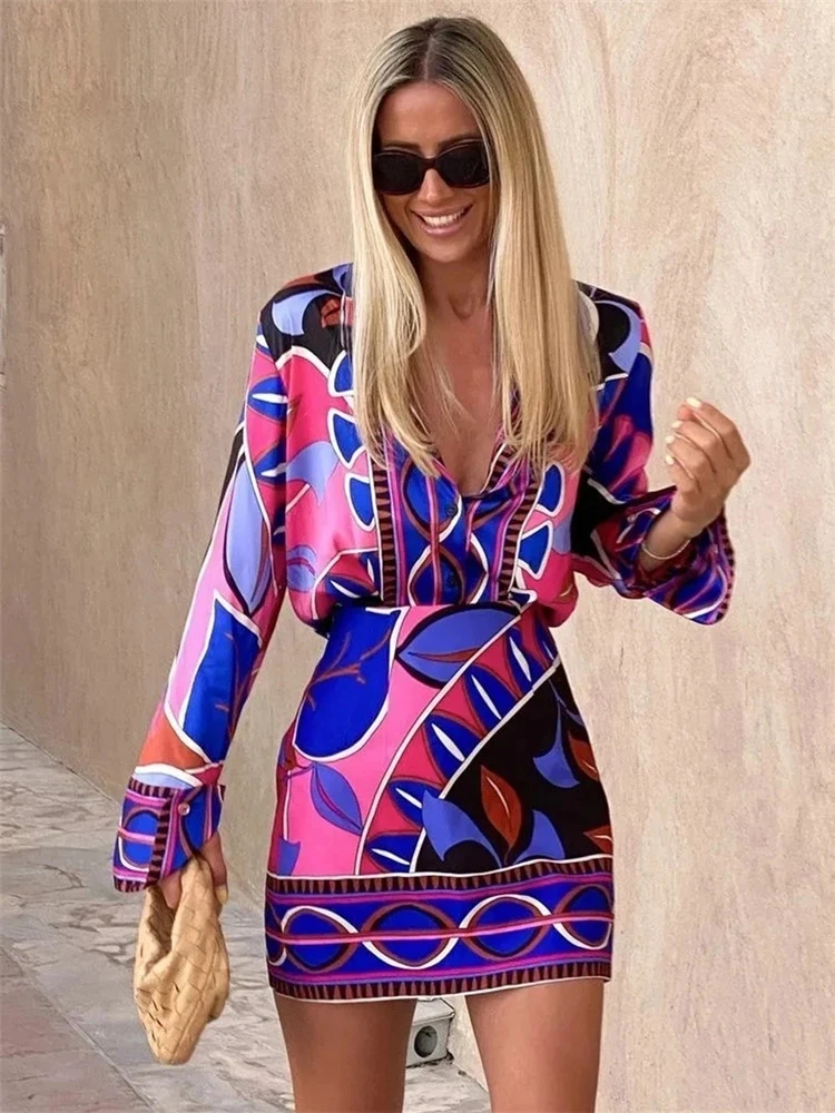 Casual Summer Suit Flowing Print Loose Sleepwear Women 2 Piece Long Sleeve Wide Leg Pants Women Pajamas Set Vintage Streetwear
Casual Summer Suit Flowing Print Loose Sleepwear Women 2 Piece Long Sleeve Wide Leg Pants Women Pajamas Set Vintage Streetwear