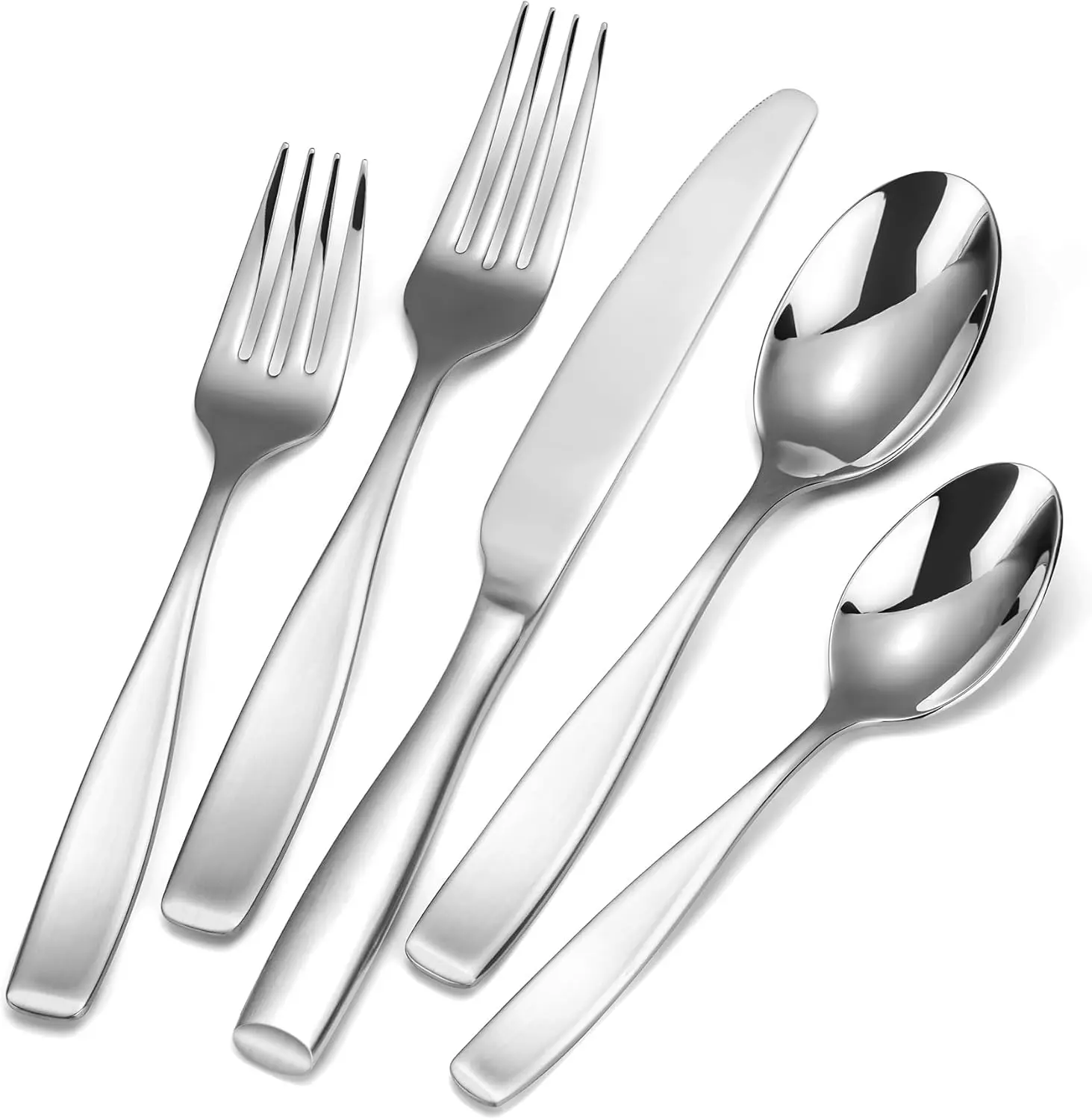 40-Piece 18/10 Stainless Steel Flatware Set for 8, Heavy Forged, Dishwasher Safe, Perfect for New Home
40-Piece 18/10 Stainless Steel Flatware Set for 8, Heavy Forged, Dishwasher Safe, Perfect for New Home