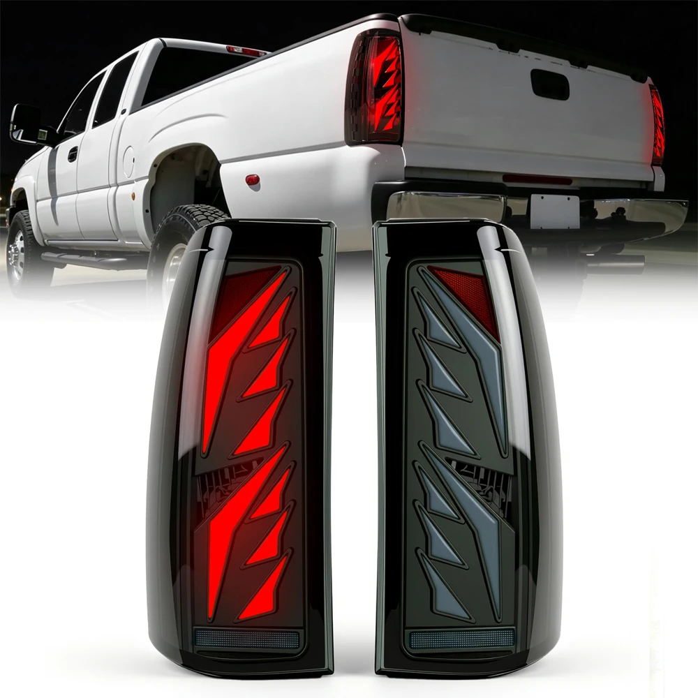 LED Tail Lights for 2003-2006 Chevy Silverado 1500 2500 3500 Wing Shaped Startup Animation Taillight Dynamic Turn Signal Light
LED Tail Lights for 2003-2006 Chevy Silverado 1500 2500 3500 Wing Shaped Startup Animation Taillight Dynamic Turn Signal Light