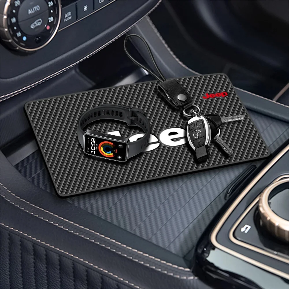 Silicone Car Dashboard Anti-Slip Mat Phone Holder Pad for Jeep Renegade Wrangler JK JL Grand Cherokee Compass Auto Accessories
Silicone Car Dashboard Anti-Slip Mat Phone Holder Pad for Jeep Renegade Wrangler JK JL Grand Cherokee Compass Auto Accessories