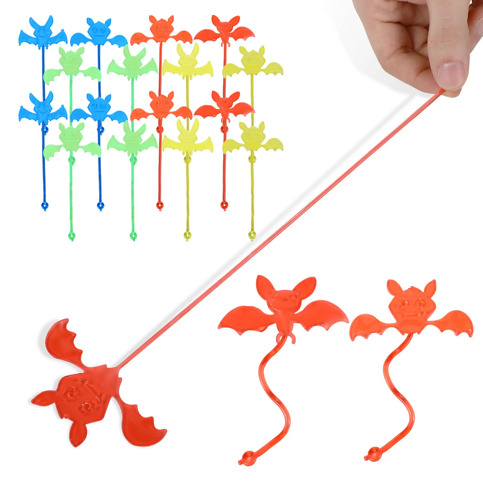 60pcs Sticky Bats For Kids Stretchy Bat Halloween Party Favors Creepy Scary Prank Props Stretchy Stuffers(random color)
60pcs Sticky Bats For Kids Stretchy Bat Halloween Party Favors Creepy Scary Prank Props Stretchy Stuffers(random color)