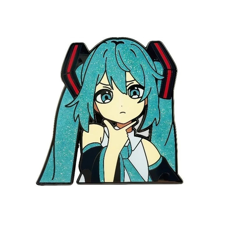 Hatsune Miku Pink Glitter Enamel Brooch Anime Animation Badge Cute Cartoon Metal Pin Accessory First Tone Y2k Fashion Toys
Hatsune Miku Pink Glitter Enamel Brooch Anime Animation Badge Cute Cartoon Metal Pin Accessory First Tone Y2k Fashion Toys