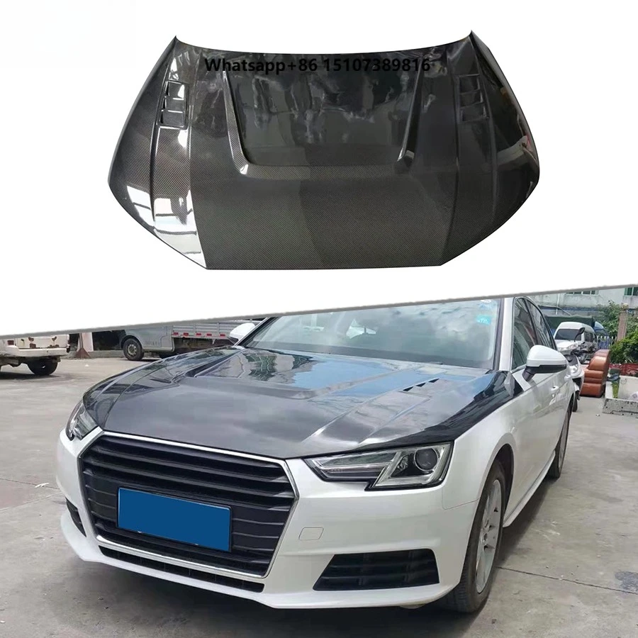 Carbon Fiber Front Hood Engine Bonnet for A4 B9 2016-2023 Front Engine Hood Replacement Car Accessories
Carbon Fiber Front Hood Engine Bonnet for A4 B9 2016-2023 Front Engine Hood Replacement Car Accessories