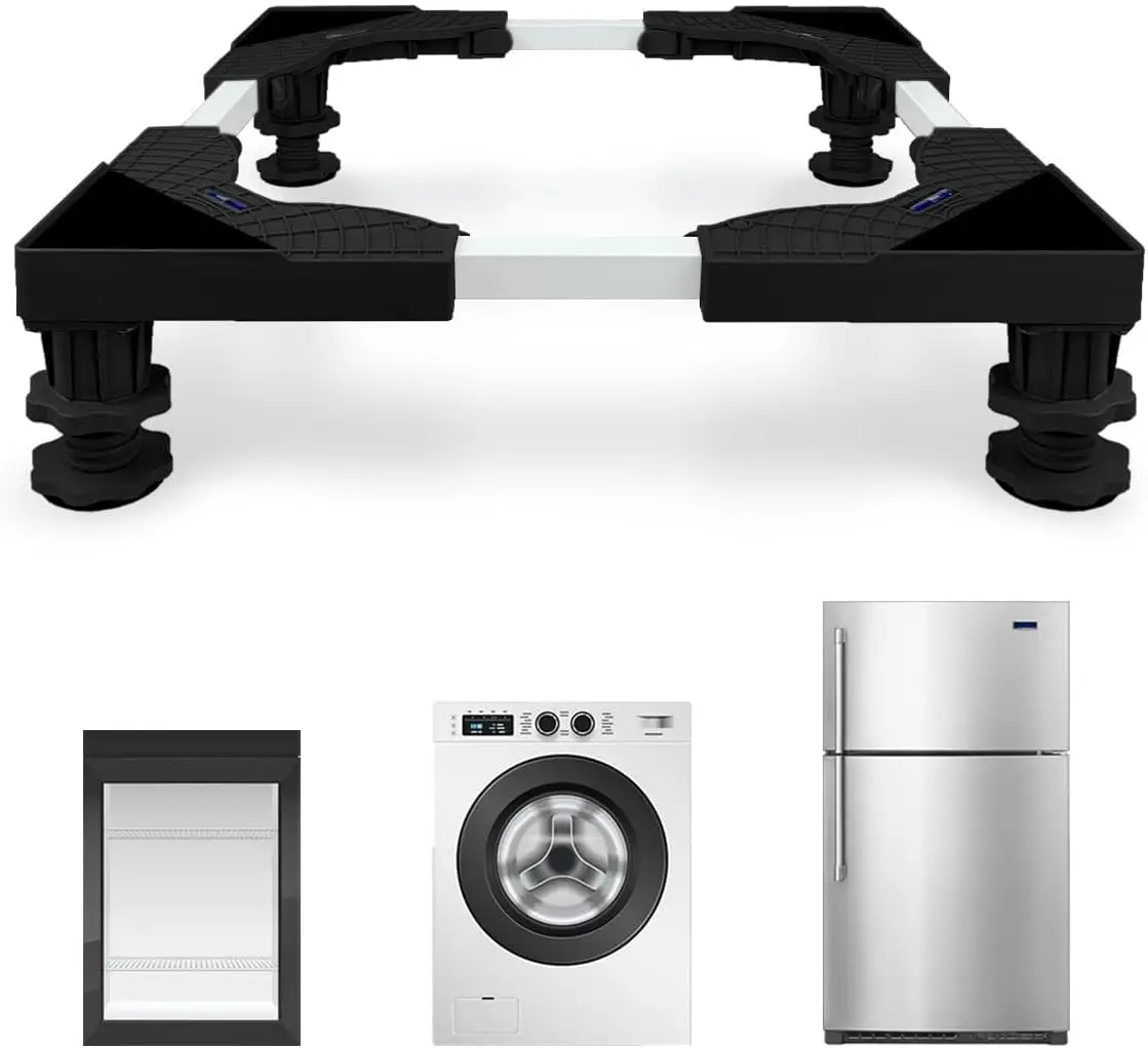 Mini Fridge Stand Adjustable Universal Base with 4 Strong Feet for Compact Washer Dryer, Black
Mini Fridge Stand Adjustable Universal Base with 4 Strong Feet for Compact Washer Dryer, Black