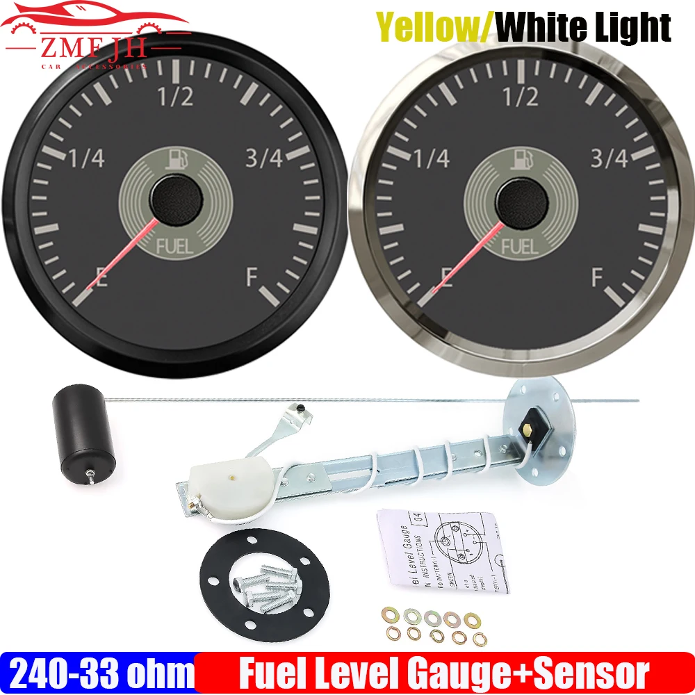 Retro Vintage Classic 2" 52mm Fuel Level Gauge+Sensor 240-33ohm Oil Tank Level Meter Indicator for Auto Car Marine Boat Yacht
Retro Vintage Classic 2" 52mm Fuel Level Gauge+Sensor 240-33ohm Oil Tank Level Meter Indicator for Auto Car Marine Boat Yacht