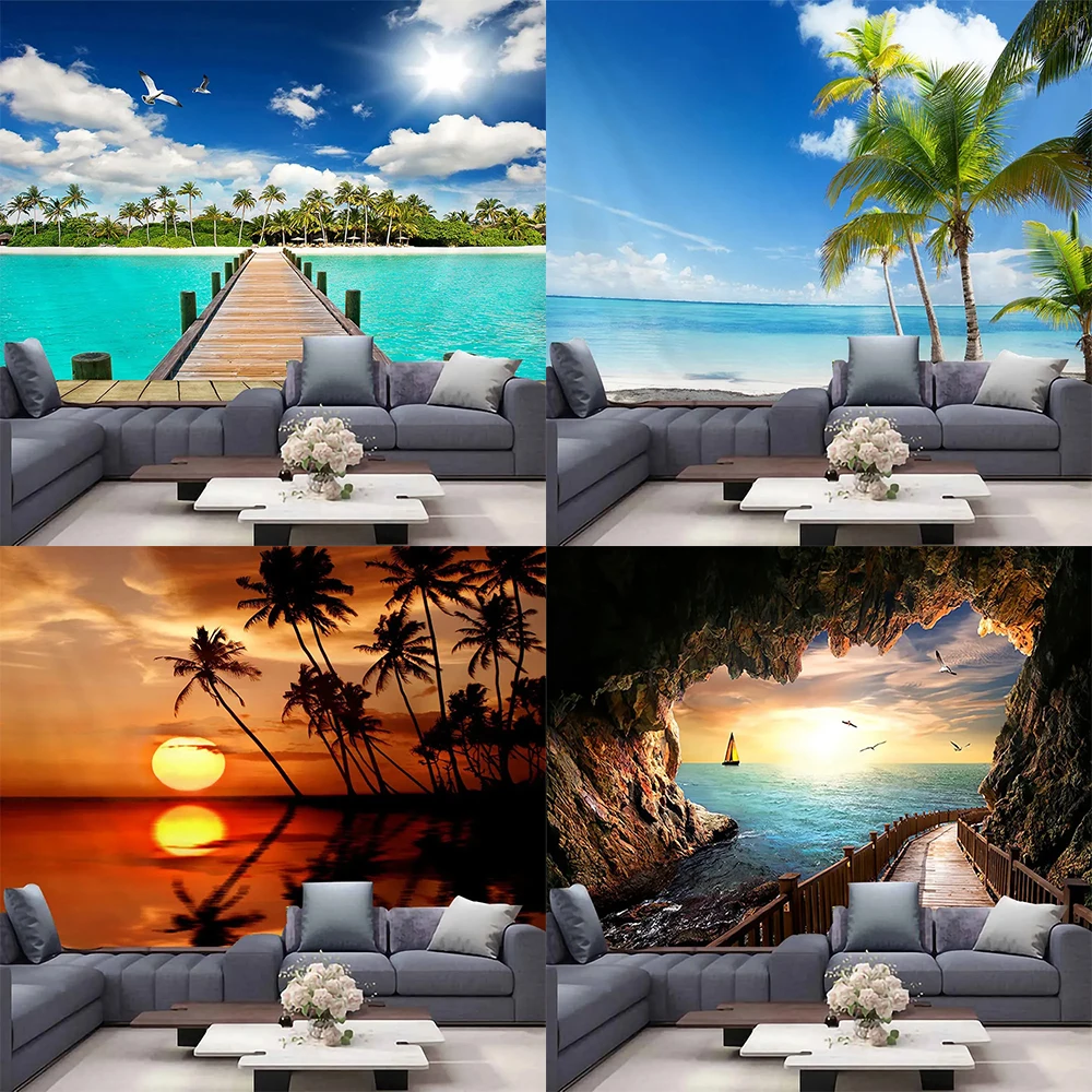 Ocean sunset scenery tapestry house forest waterfall background cloth home decoration dormitory hanging cloth
Ocean sunset scenery tapestry house forest waterfall background cloth home decoration dormitory hanging cloth