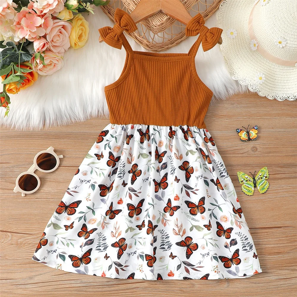 4-7 Years Kids Girl Clothes Sleeveless Butterfly Dress Suspender Princess Dress Children Girl Summer Party Dress Outfit
4-7 Years Kids Girl Clothes Sleeveless Butterfly Dress Suspender Princess Dress Children Girl Summer Party Dress Outfit