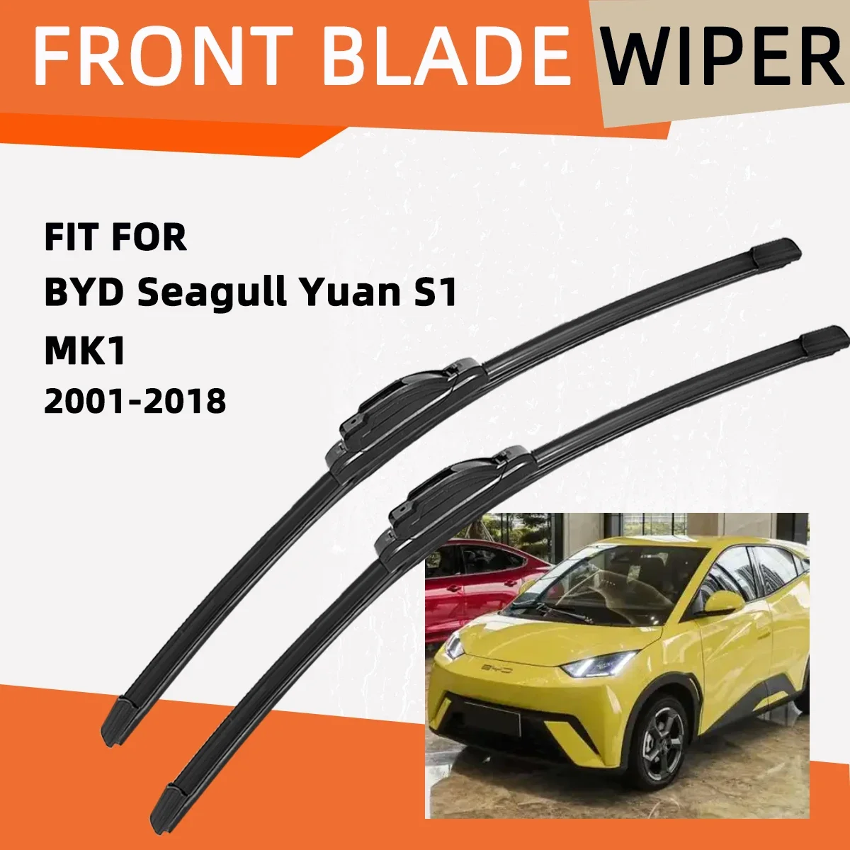 Double Rubber Car Wiper for BYD Seagull Yuan S1 MK1 Front Blade Brushes Automobiles Parts Accessorie Windscreen Wiper Wear Parts
Double Rubber Car Wiper for BYD Seagull Yuan S1 MK1 Front Blade Brushes Automobiles Parts Accessorie Windscreen Wiper Wear Parts