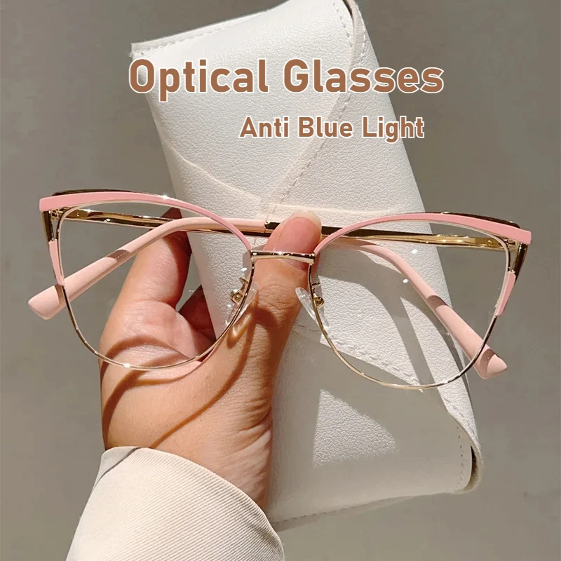 Fashionable Ultra Light Cat Eye Anti Blue Light Glasses with Metal Frame and High-definition Male and Female Flat Lenses
Fashionable Ultra Light Cat Eye Anti Blue Light Glasses with Metal Frame and High-definition Male and Female Flat Lenses