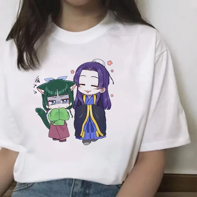 Hot Anime The Apothecary Diaries Print T-shirt Women 2025 Summer Maomao Print Short Sleeve T Shirt Loose Y2k Clothing Top Tee 
Hot Anime The Apothecary Diaries Print T-shirt Women 2025 Summer Maomao Print Short Sleeve T Shirt Loose Y2k Clothing Top Tee