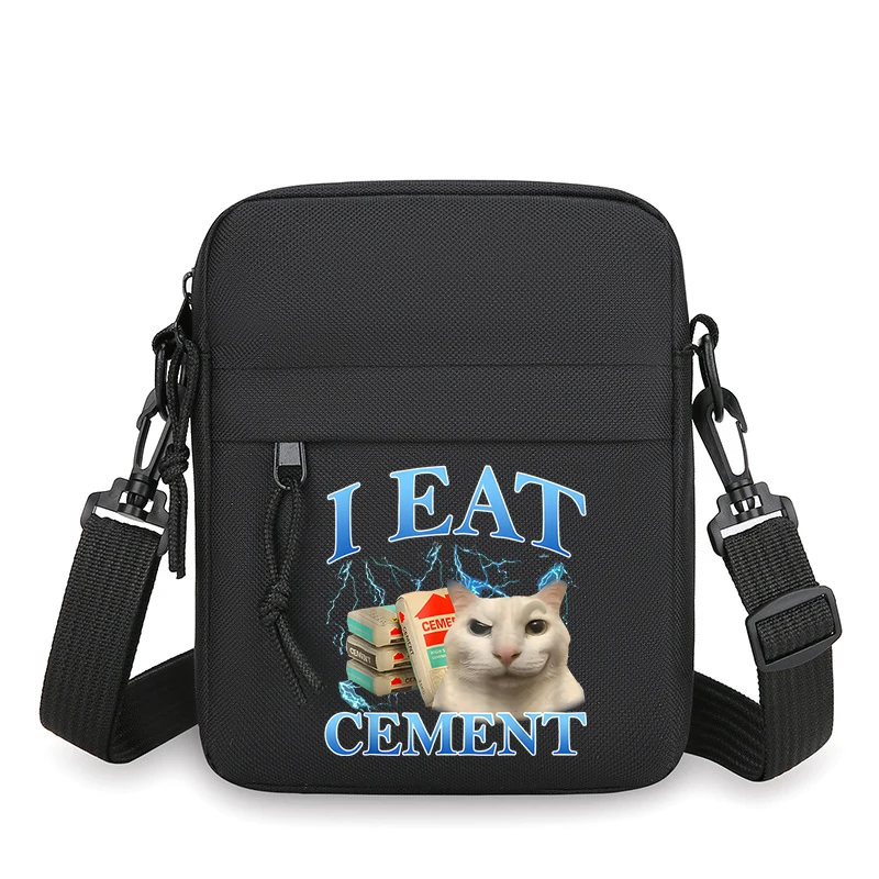I Eat Cement Meme Cat Print Men's Square Crossbody Bag Casual American Retro Shoulder Bag Zipper Multi-pocket Mobile Phone Bag
I Eat Cement Meme Cat Print Men's Square Crossbody Bag Casual American Retro Shoulder Bag Zipper Multi-pocket Mobile Phone Bag