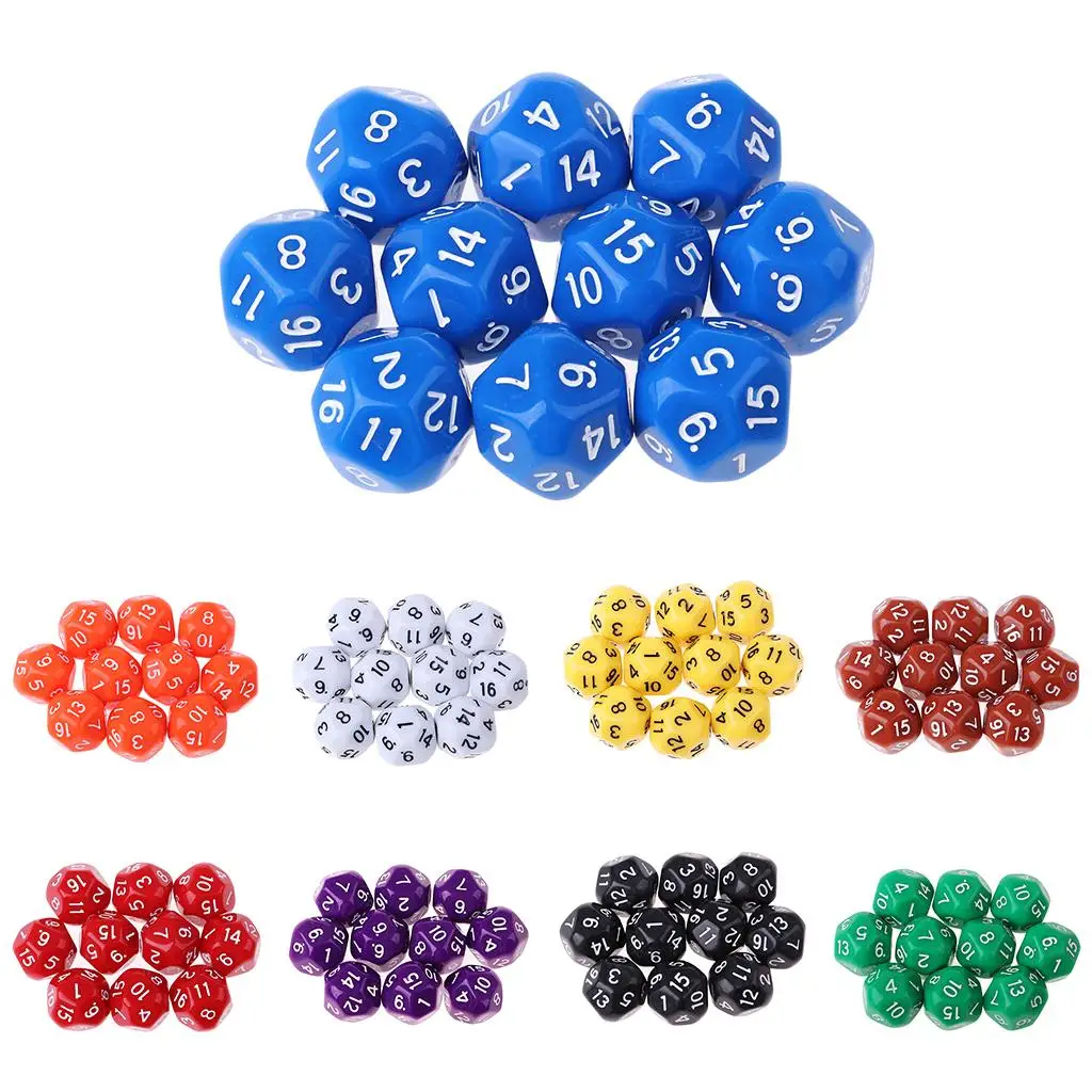Game Dice Set Acrylic Polyhedral 16 Faced RPG Board Gaming Accessories for Role Playing Tabletop Games
Game Dice Set Acrylic Polyhedral 16 Faced RPG Board Gaming Accessories for Role Playing Tabletop Games