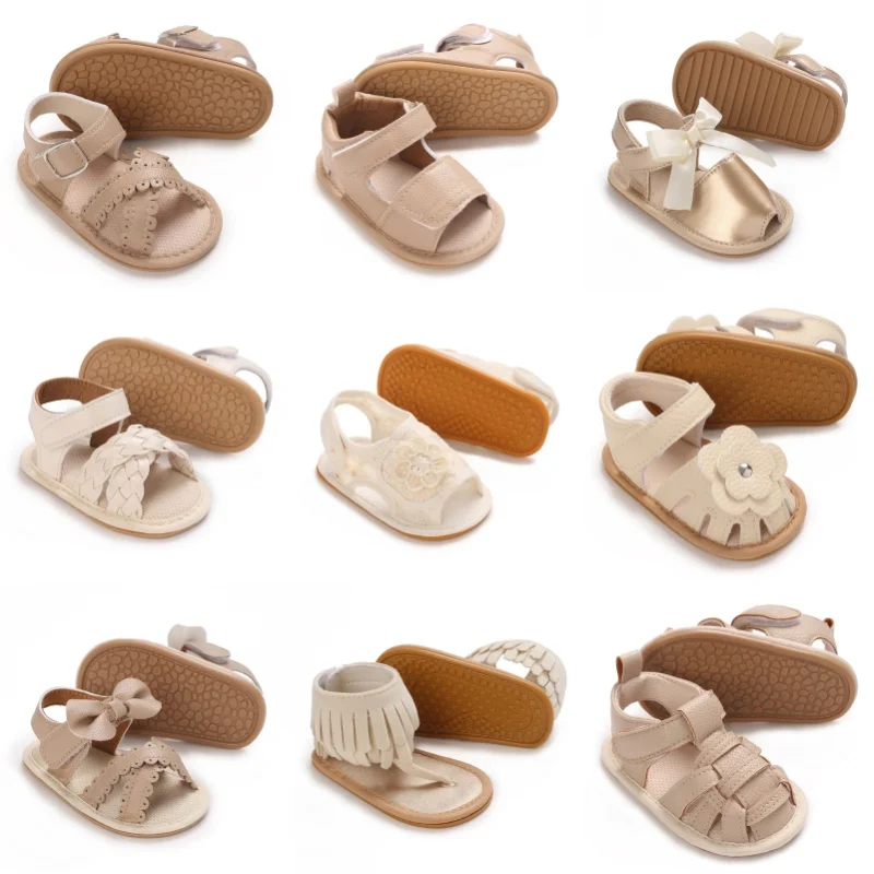 Summer 0-18M Female Baby Apricot Sandals Bow High Quality Soft Bottom Anti slip Breathable First Walking Shoes
Summer 0-18M Female Baby Apricot Sandals Bow High Quality Soft Bottom Anti slip Breathable First Walking Shoes