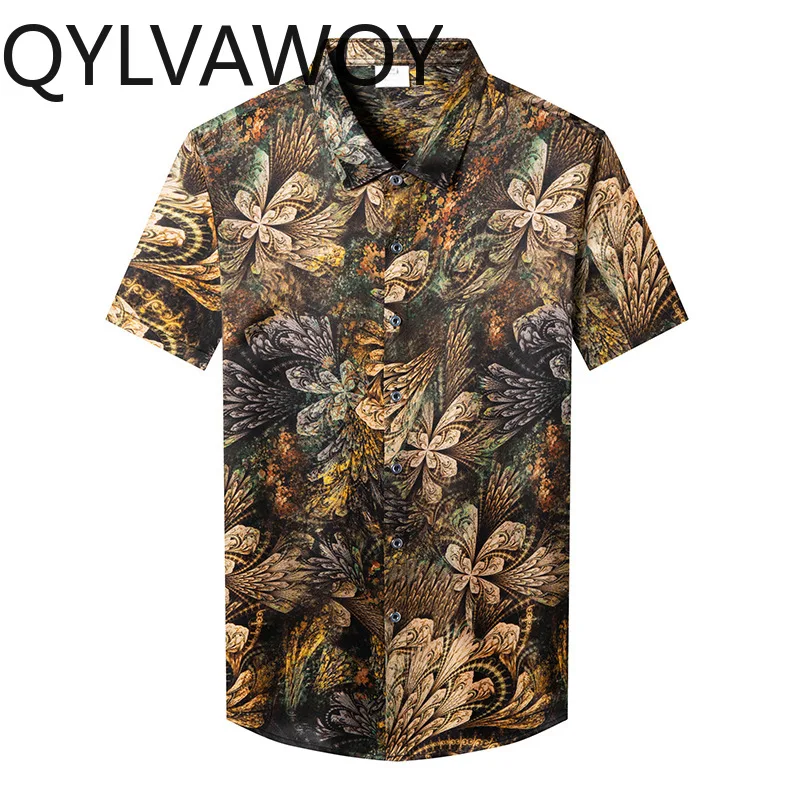 QYLVAWOY 92.5% Mulberry Silk Men's Shirts Short Sleeve Man Shirt Thin Shirts for Man Stylish Clothes Printed Summer Tops Premium
QYLVAWOY 92.5% Mulberry Silk Men's Shirts Short Sleeve Man Shirt Thin Shirts for Man Stylish Clothes Printed Summer Tops Premium