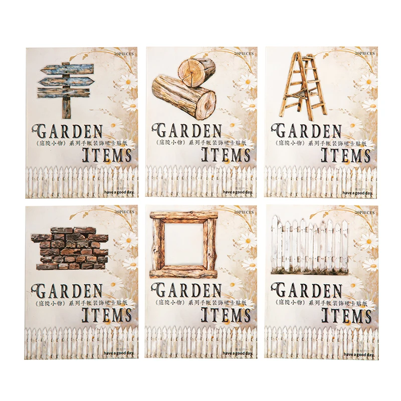 6packs/LOT Small items in the courtyard series cute lovely retro decorative paper sticker
6packs/LOT Small items in the courtyard series cute lovely retro decorative paper sticker