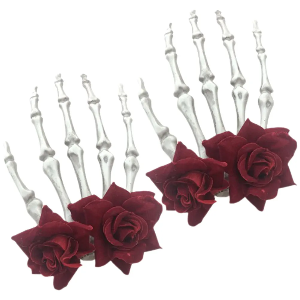 2Pcs Skull Hand Hair Clips Halloween Gothic Hair Accessories for Women Claw Hairpins Party Costume Decoration
2Pcs Skull Hand Hair Clips Halloween Gothic Hair Accessories for Women Claw Hairpins Party Costume Decoration