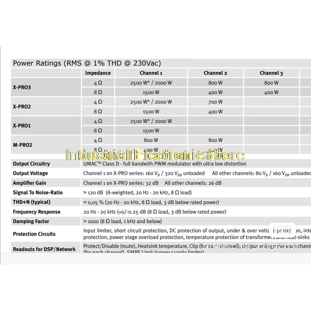 1PCS X-PRO3 Top-level High-Power Low-distortion Digital Power Amplifier Module