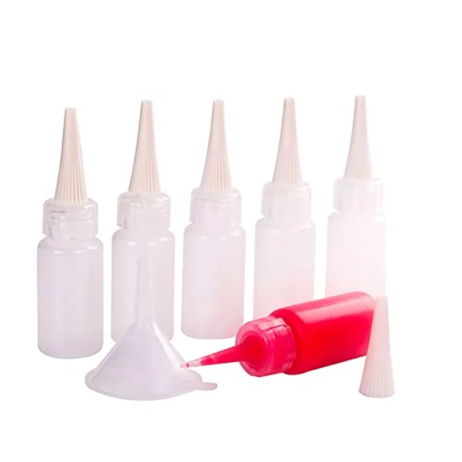 1oz Needle Tip Squeeze Bottle, Precision Tip Applicator Bottle with a Funnel for Small Gluing Projects, Acrylic Painting, 6 Pac
1oz Needle Tip Squeeze Bottle, Precision Tip Applicator Bottle with a Funnel for Small Gluing Projects, Acrylic Painting, 6 Pac