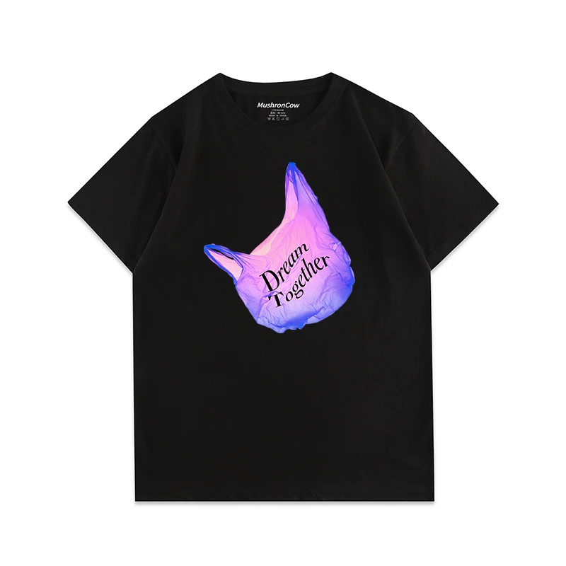 Men's T-shirt Pure cotton purple plastic bag fun print T-shirt Harajuku y2k casual O-neck short sleeve for men and women
Men's T-shirt Pure cotton purple plastic bag fun print T-shirt Harajuku y2k casual O-neck short sleeve for men and women