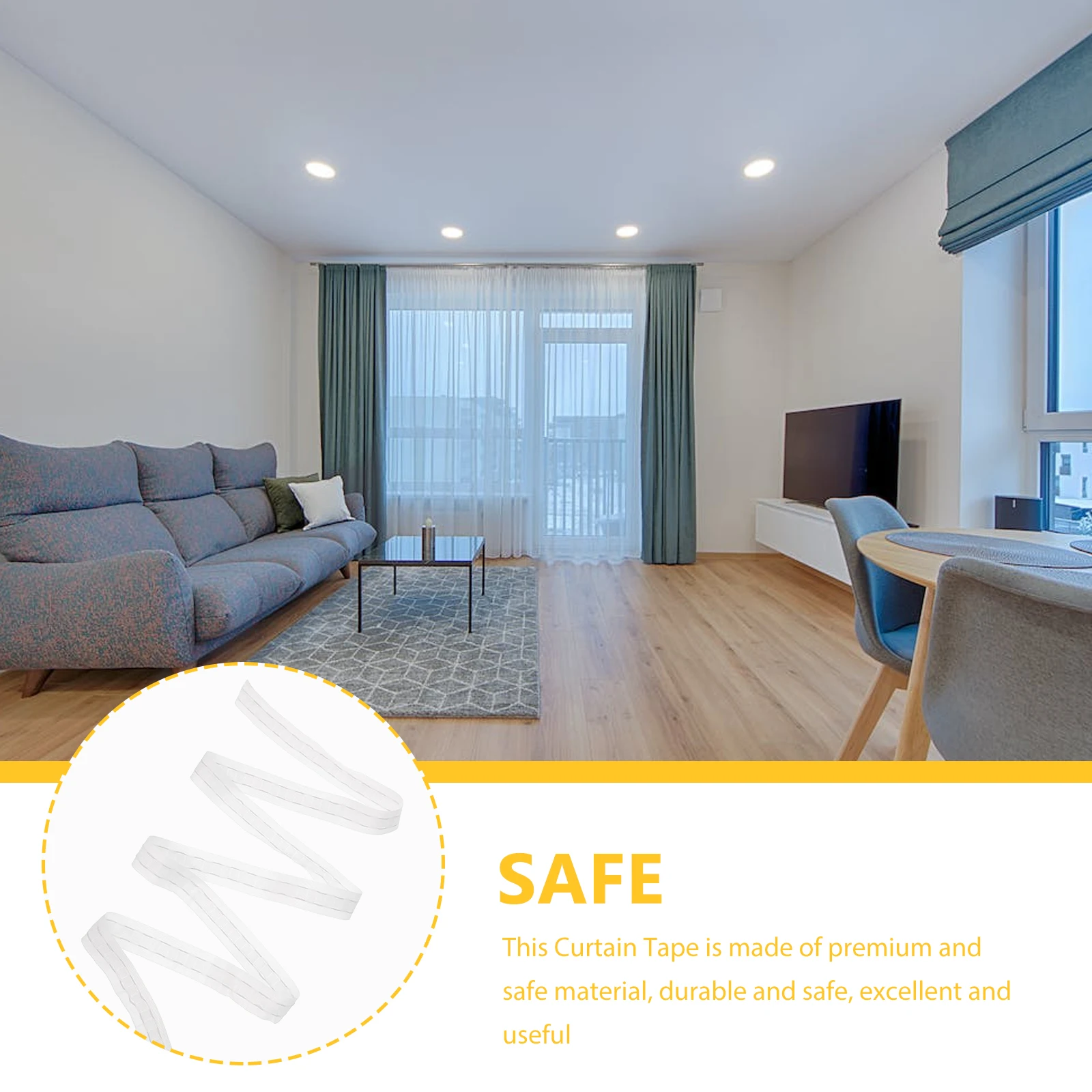 Curtain Tape Multi-functional Belt Window Drapery Heading for Drapes Pleated Tie-backs
Curtain Tape Multi-functional Belt Window Drapery Heading for Drapes Pleated Tie-backs