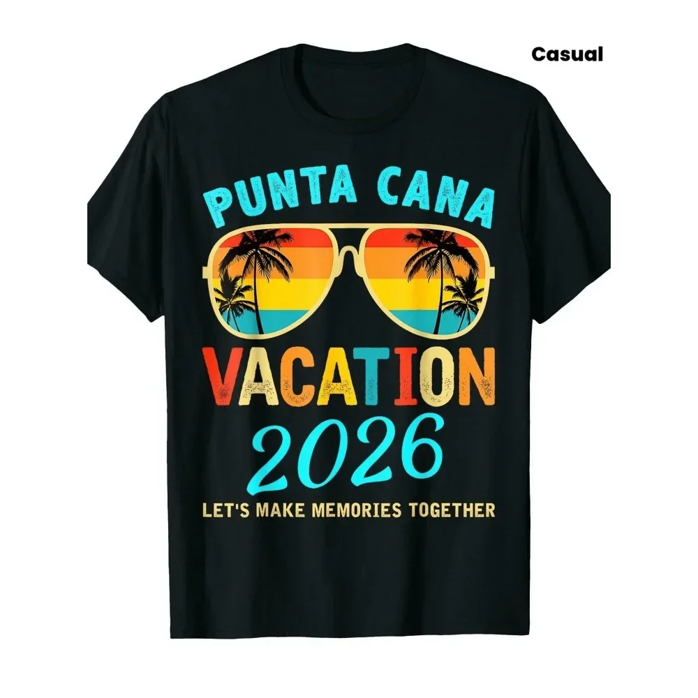 Retro Punta Cana Vacation Tee - Black Women'S T Shirt - Short Sleeve Slim Fit Casual Graphic Tee Featuring Colorful Vintage
Retro Punta Cana Vacation Tee - Black Women'S T Shirt - Short Sleeve Slim Fit Casual Graphic Tee Featuring Colorful Vintage