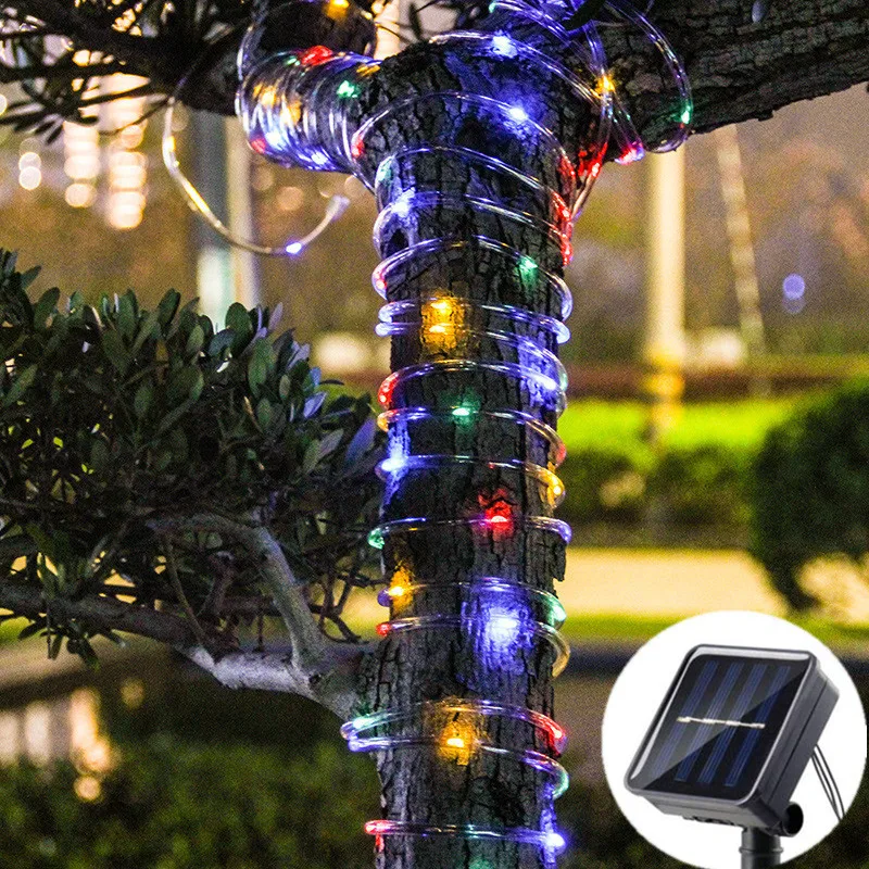 Solar String Lights 8 Modes Garden Tube Rope Lamp Christmas Garland Lights for Outdoor Holiday Decoration Lighting Wedding Party
Solar String Lights 8 Modes Garden Tube Rope Lamp Christmas Garland Lights for Outdoor Holiday Decoration Lighting Wedding Party