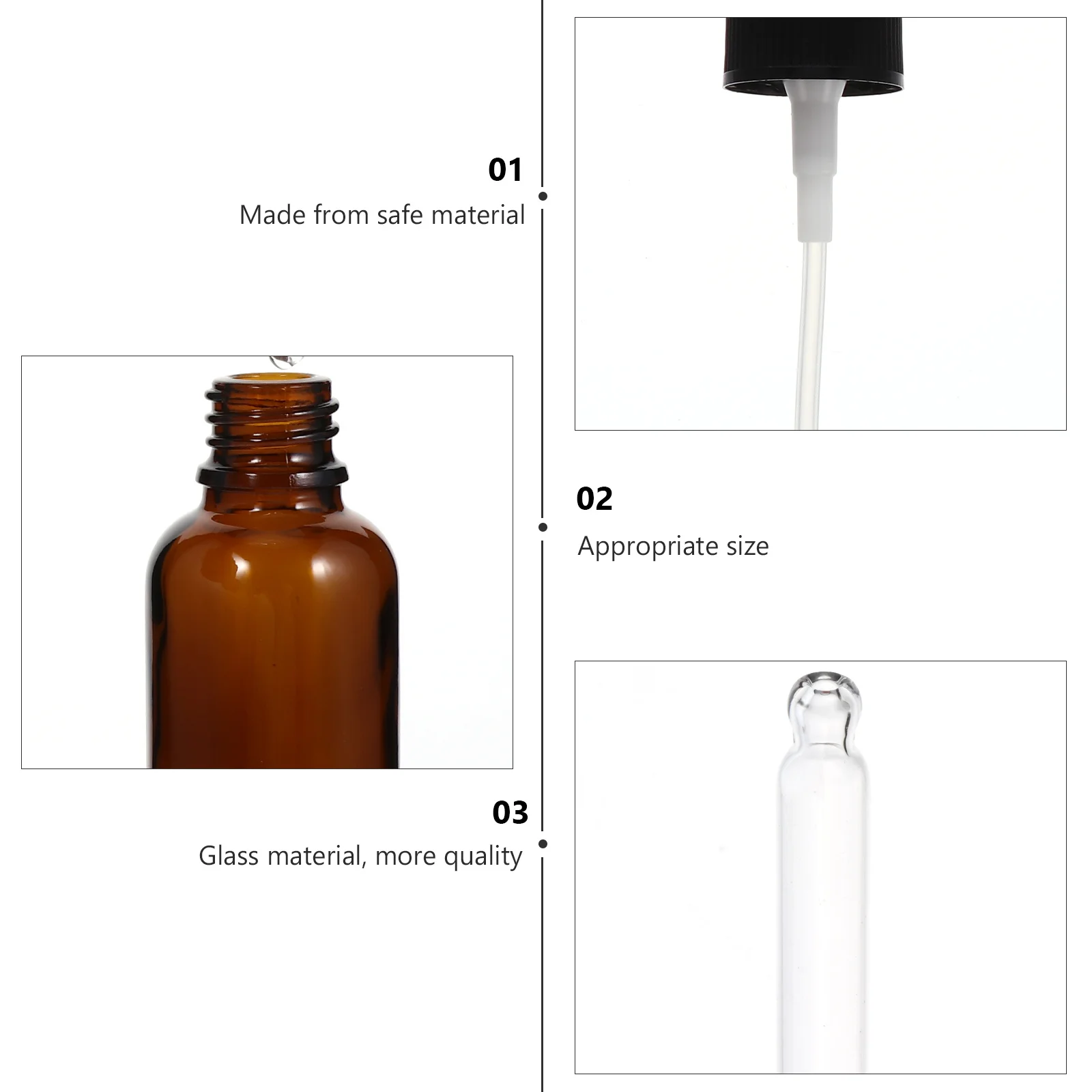 6Pcs 30ml Essential Oil Bottles Glass Sprayer Travel Containers Small Volume Easy to Use for DIY Perfume Blends
6Pcs 30ml Essential Oil Bottles Glass Sprayer Travel Containers Small Volume Easy to Use for DIY Perfume Blends