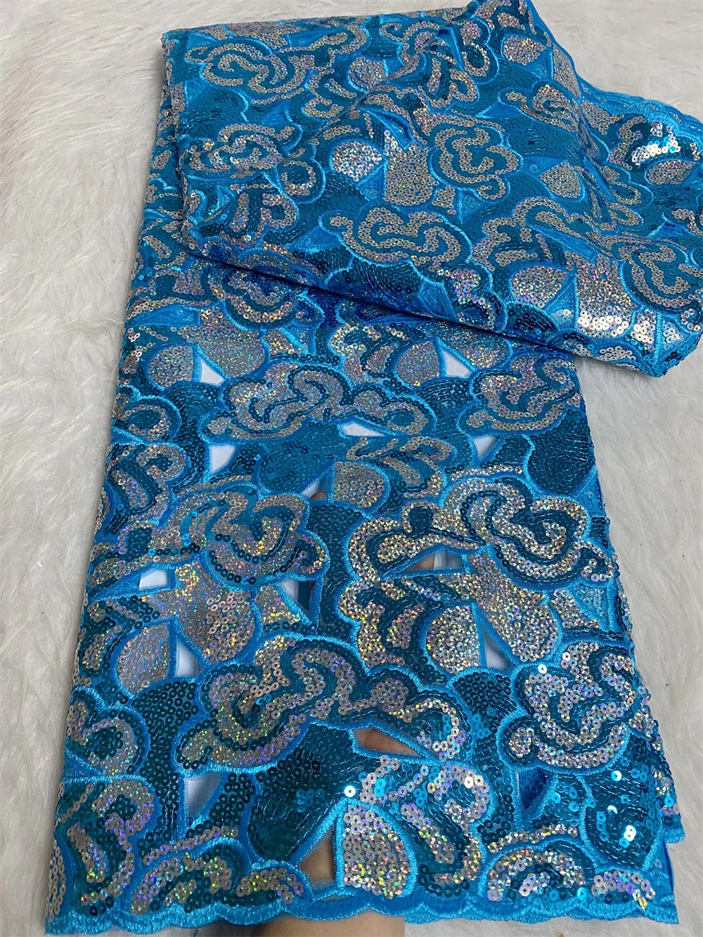 Latest French Sequins Lace Fabric for Wedding Dress Party, Velvet Tull Mesh Lace, Newest Designs, 5 Yard
Latest French Sequins Lace Fabric for Wedding Dress Party, Velvet Tull Mesh Lace, Newest Designs, 5 Yard