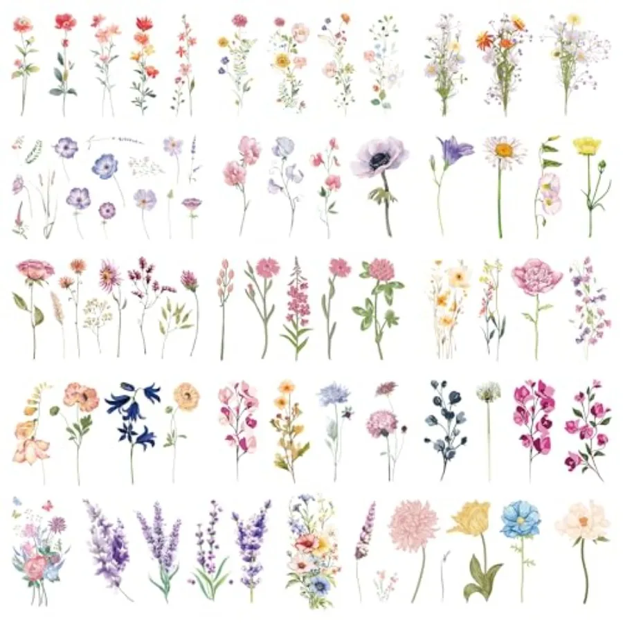 79 PCS Flower Temporary Tattoos Adult, Floral Tattoos Temporary Realistic, Small Botanical Fake Tattoos for Women, Tiny Wildflo
79 PCS Flower Temporary Tattoos Adult, Floral Tattoos Temporary Realistic, Small Botanical Fake Tattoos for Women, Tiny Wildflo