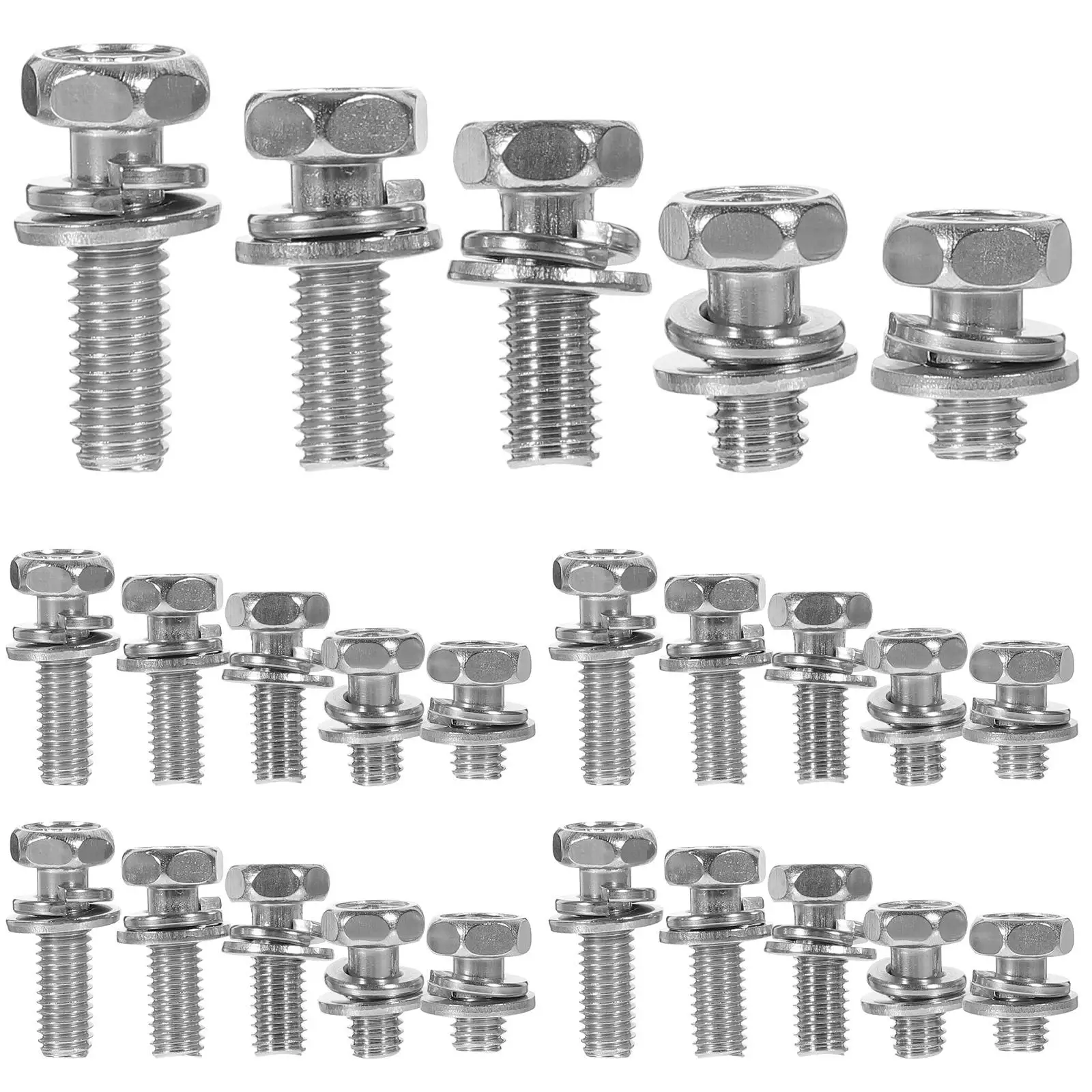 1 set Stainless Bolts 10 12 16 18 20 Terminal Motorcycle Nuts Kit Stainless Bolts Nuts Kit Hexagon
1 set Stainless Bolts 10 12 16 18 20 Terminal Motorcycle Nuts Kit Stainless Bolts Nuts Kit Hexagon