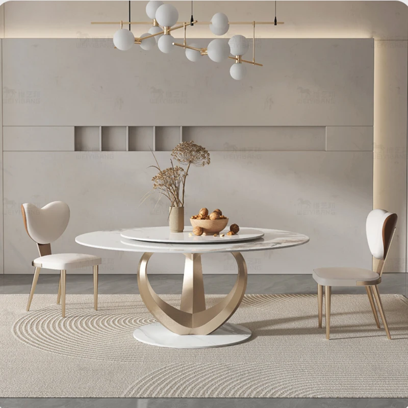Luxury Kitchen Table Sets With Turntable Stainless Steel Frame Furniture Round Rock Slate Dining Table Mesa Cocina Kitchen Table
Luxury Kitchen Table Sets With Turntable Stainless Steel Frame Furniture Round Rock Slate Dining Table Mesa Cocina Kitchen Table