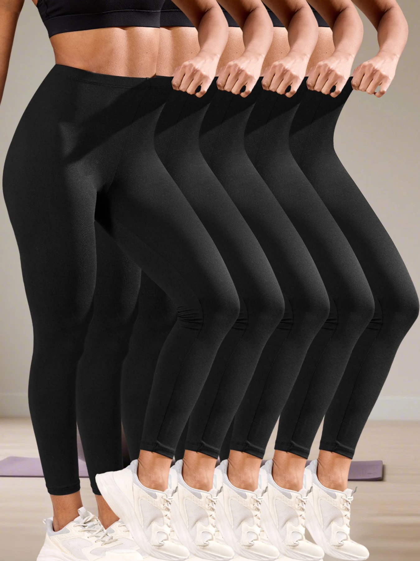 5 Pack Women's Super Soft Leggings High Elasticity No See Through Workout Yoga Running Athletic Push Up Gym Fitness Leggings
5 Pack Women's Super Soft Leggings High Elasticity No See Through Workout Yoga Running Athletic Push Up Gym Fitness Leggings