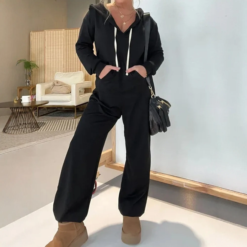 Осенний женский повседневный комбинезон контрастного цвета с длинным рукавом и v-образным вырезом до щиколотки, широкий комбинезон, повседневная мода, доступны большие размеры
Осенний женский повседневный комбинезон контрастного цвета с длинным рукавом и v-образным вырезом до щиколотки, широкий комбинезон, повседневная мода, доступны большие размеры