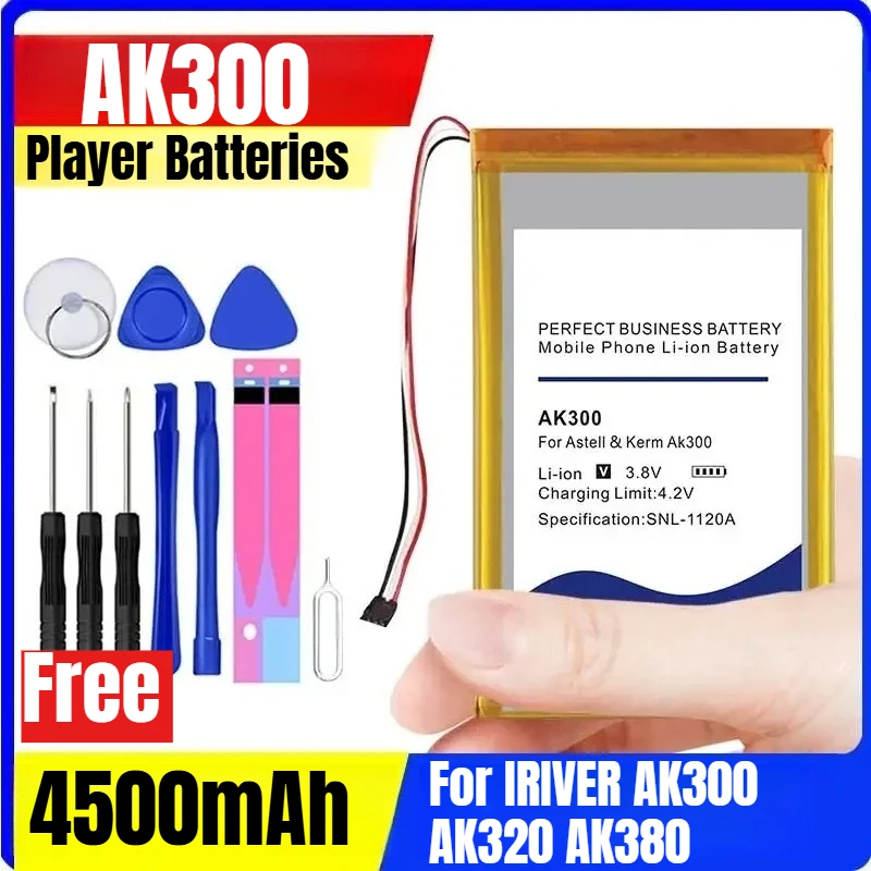 4500mAh Player Rechargeable Batteries for IRIVER AK300 AK320 AK380
4500mAh Player Rechargeable Batteries for IRIVER AK300 AK320 AK380