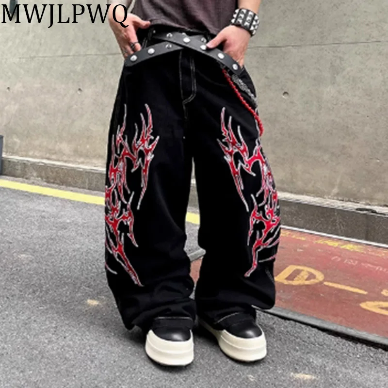 MWJLPWQ Men's Embroidery Jeans American Retro Niche Design New Trousers Unisex Loose Straight Wide Leg Pants 2025 Autumn 010734
MWJLPWQ Men's Embroidery Jeans American Retro Niche Design New Trousers Unisex Loose Straight Wide Leg Pants 2025 Autumn 010734