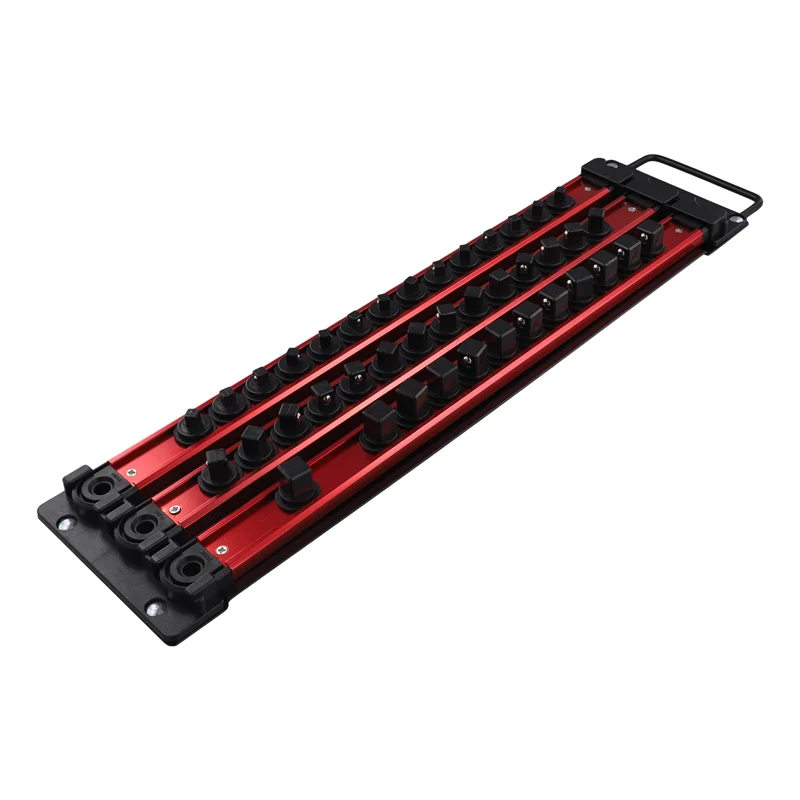 ABKY-Household Electrician Metal Socket Storage Rack With Magnetic Strip For Screwdriver Heads
ABKY-Household Electrician Metal Socket Storage Rack With Magnetic Strip For Screwdriver Heads