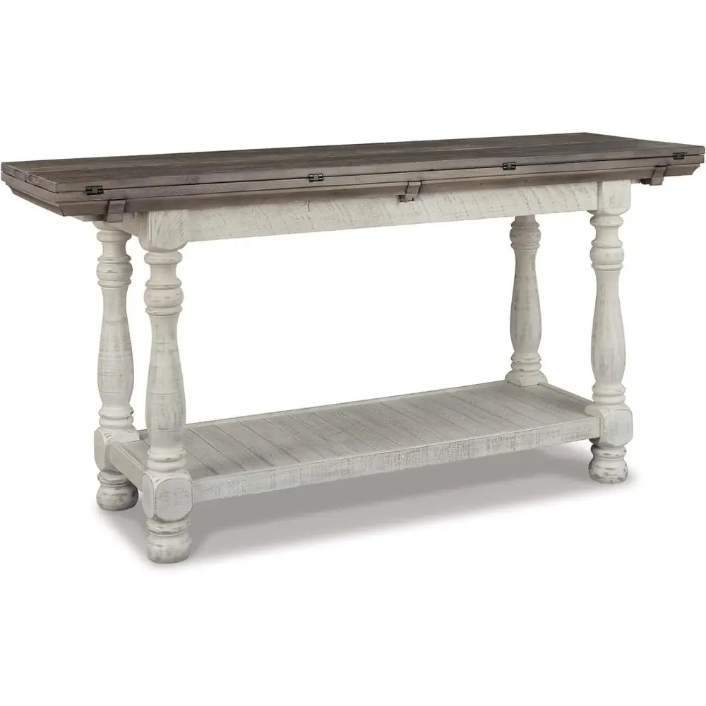 Gray and White Weathered Finish Soho Table with Lip Top and Mixed Lower Shelves for Additional Dining
Gray and White Weathered Finish Soho Table with Lip Top and Mixed Lower Shelves for Additional Dining