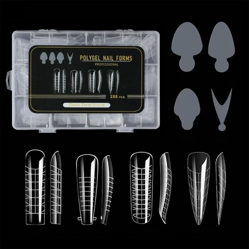 G99E 288 Pcs Forms Forms Acrylic Extension Tips Shapes
G99E 288 Pcs Forms Forms Acrylic Extension Tips Shapes